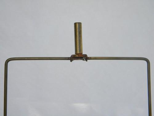 photo of solid brass, early industrial vintage, adjustable work table lamp #6