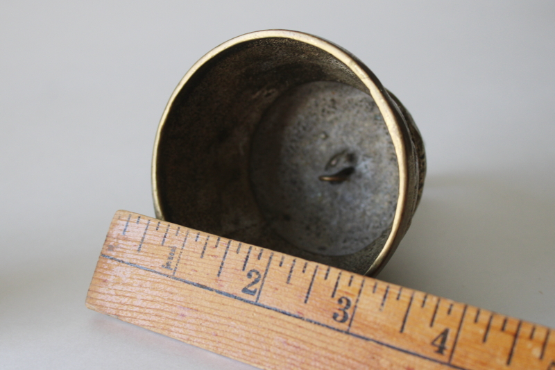 photo of solid brass sanctuary bell pelican, lamb, eagle, lion icons, old monastery bell  #5