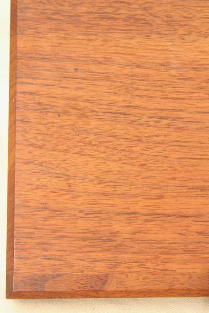 photo of solid walnut wood slab breadboard, cutting board or cheese tray, rustic modern vintage #4