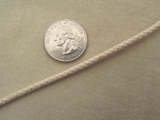 photo of spool of vintage cotton cord, new old stock  traverse rod drapery cord  #2