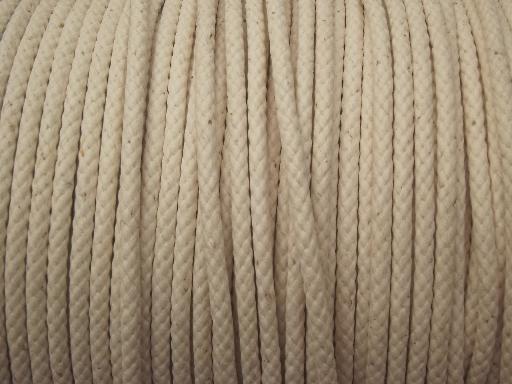 photo of spool of vintage cotton cord, new old stock  traverse rod drapery cord  #3