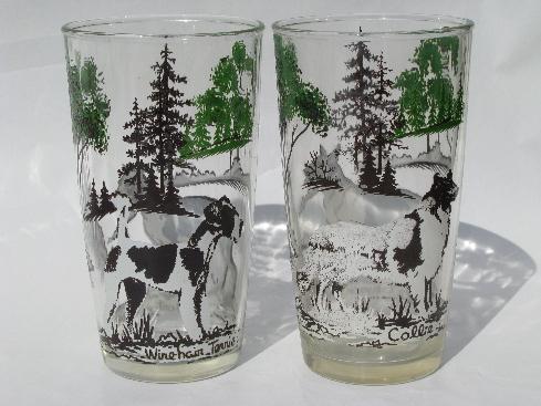 photo of sporting dogs vintage dog breeds drinking glasses, 50s swanky swigs #5