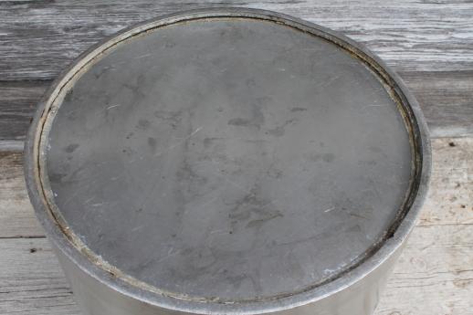 photo of stainless steel milking machine bucket, 5 gallon pail vintage DeLaval milker kettle #9