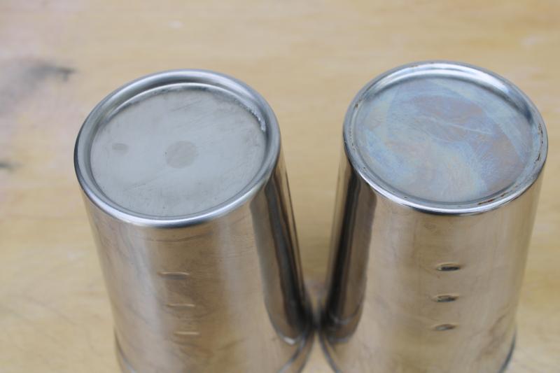 photo of stainless steel milkshake cups to fit vintage Hamilton Beach malt mixer #3