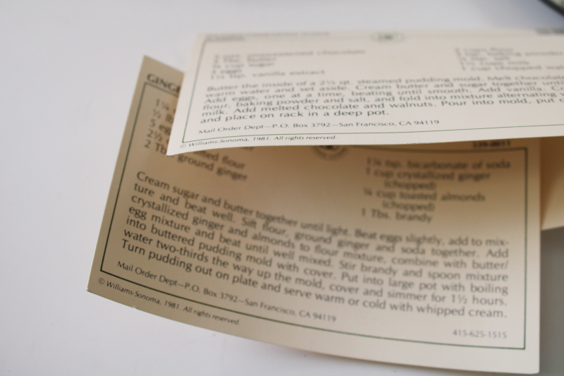 photo of steamed pudding mold for Christmas plum pudding, Williams Sonoma metal mold w/ cover  #2