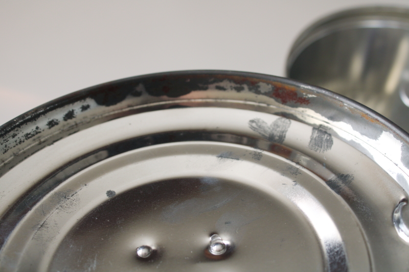 photo of steamed pudding mold for Christmas plum pudding, Williams Sonoma metal mold w/ cover  #4