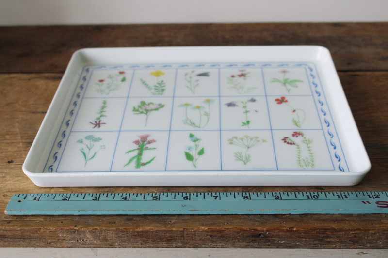 photo of summer wildflowers print unbreakable melamine serving tray, lap tray for meals #3