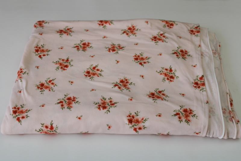 photo of super soft brushed knit microfiber poly fabric floral print, light stretchy fabric for lingerie sewing  #1