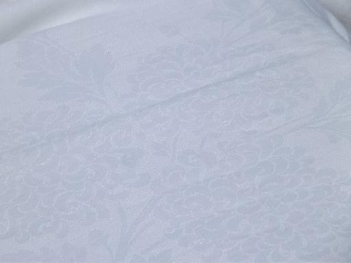 photo of tablecloth lot of 12 vintage and antique cotton damask fabric tablecloths #6