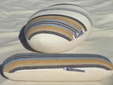 catalog photo of tailor's pressing ham & sleeve roll, vintage ironing / tailoring tools