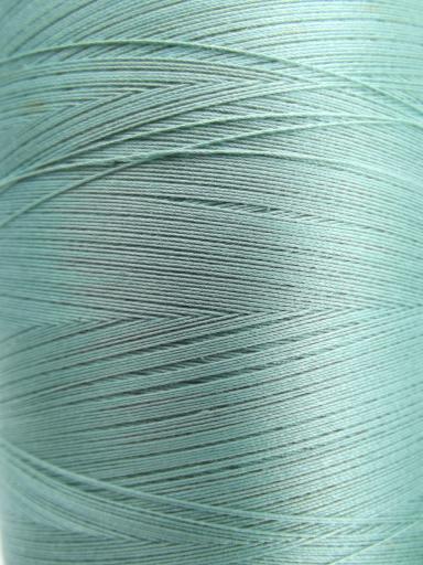 photo of tall cone spools silky smooth Lily cotton sewing thread in turquoise #2