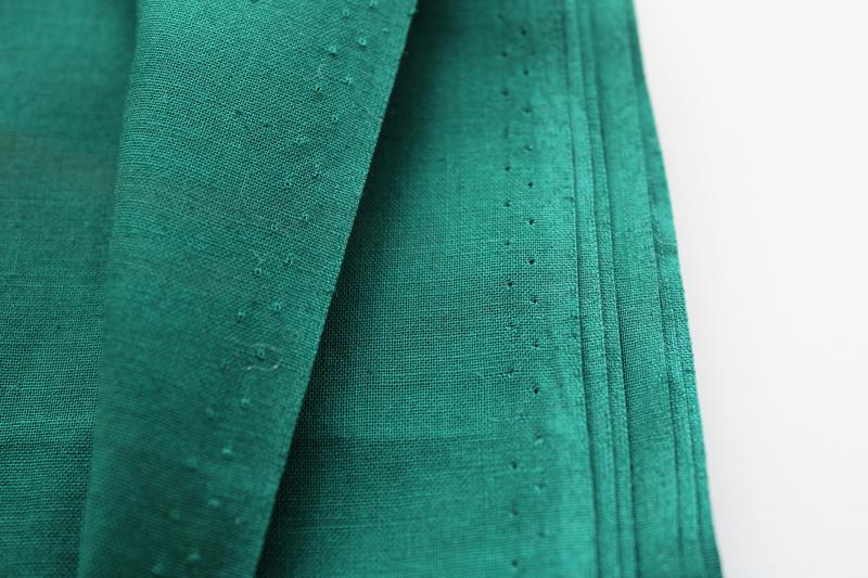 photo of teal green solid color cotton fabric, 4 yards vintage quilting weight material #1
