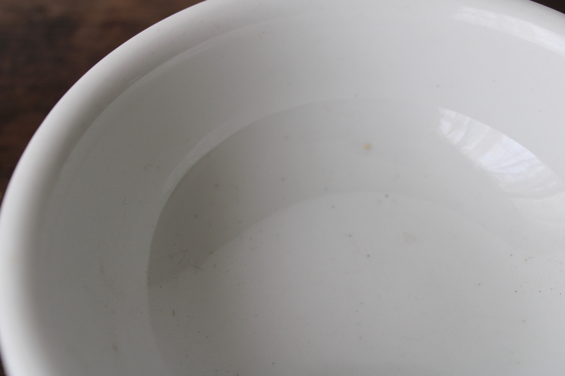 photo of tiny ironstone china cereal bowls, mid century modern vintage restaurant ware  #4