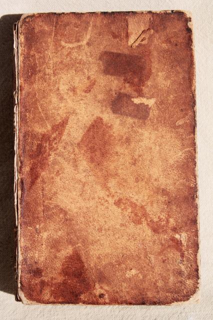 photo of tiny leather bound pocket book dated 1837, Night Thoughts 19th century antique edition  #2