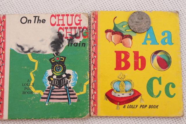 photo of tiny mini books library Lolly Pop 40s 50s vintage children's Lollipop book collection #9