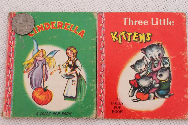 photo of tiny mini books library Lolly Pop 40s 50s vintage children's Lollipop book collection #10