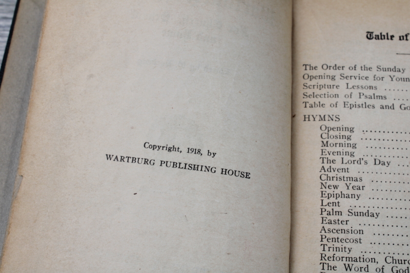 photo of tiny old religious books stack blue & green covers Your Confirmation Vow, Be True, Hymnal  #6