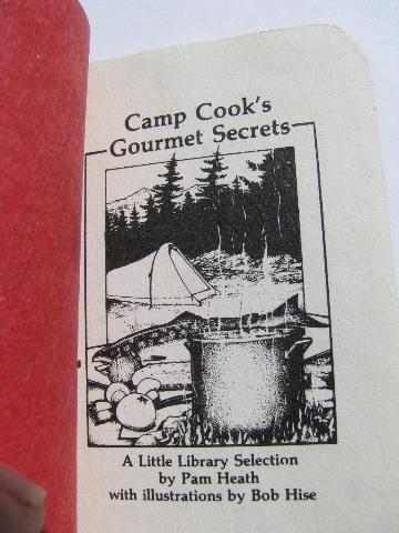 photo of tiny vintage camping cook book, campfire & camp cooking recipes #2