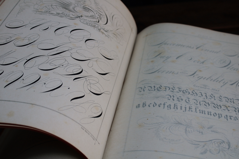 photo of two big antique books of Victorian era proper manners & etiquette, social & business forms, writing letters  #7