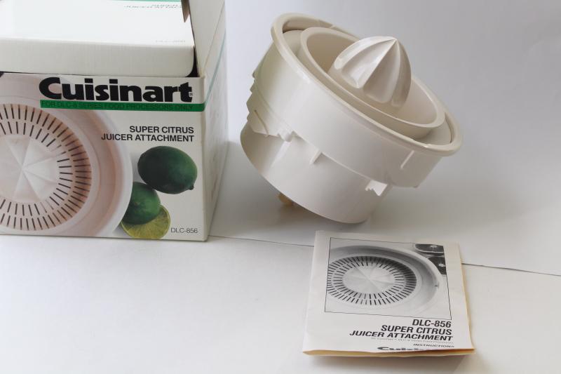 photo of unused Cuisinart model DLC8 food processor juicer & strainer OEM accessories in box #11