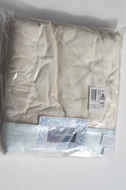 photo of unused Lands End cotton flannel bedding, queen fitted sheets & pillowcases #6