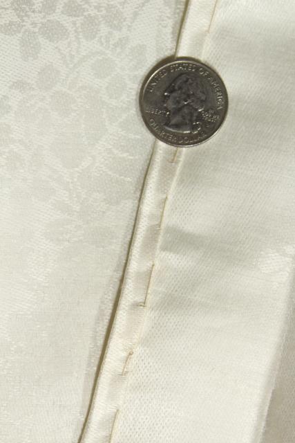 photo of unused vintage Irish linen double damask table linens, banquet cloth & dinner napkins #7