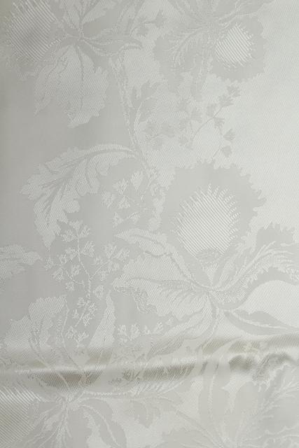 photo of unused vintage damask tablecloth & dinner napkins, silky rayon w/ beautiful sheen #11