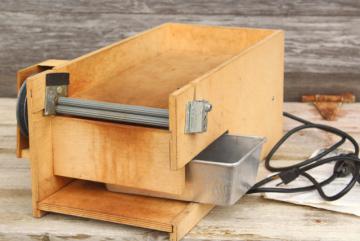 catalog photo of used Mr Pea electric sheller for peas & beans garden harvest food storage tool