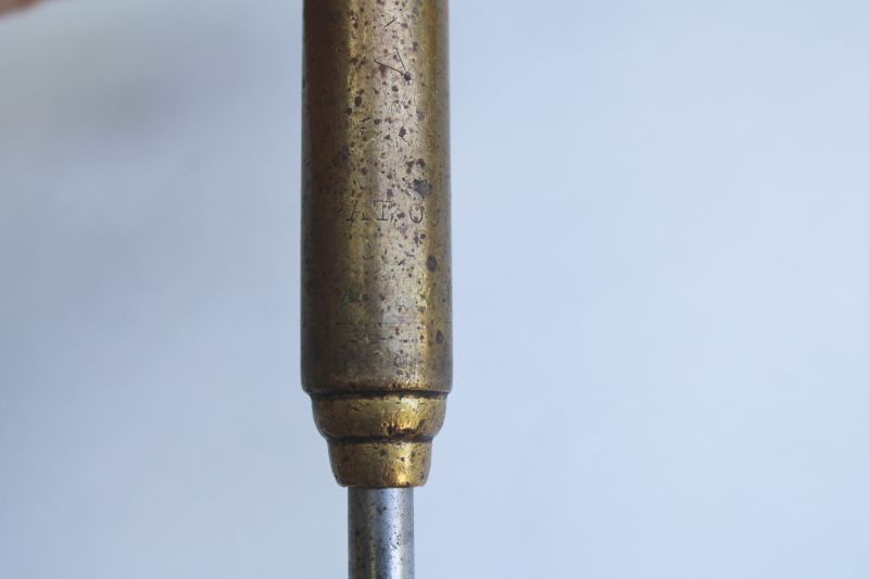 photo of very old Decatur Coffin screwdriver 1900 patent date, 1880s design yankee screwdriver, antique hand tool  #3