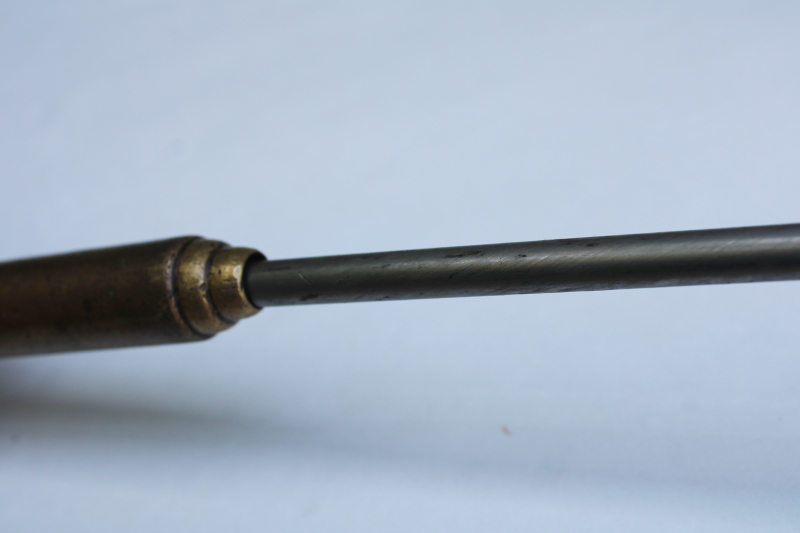 photo of very old Decatur Coffin screwdriver 1900 patent date, 1880s design yankee screwdriver, antique hand tool  #6