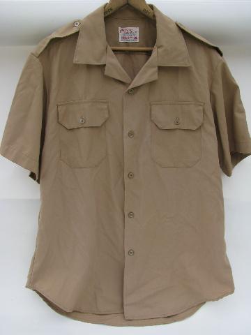 photo of vietnam vintage US military khaki tan shirt & pants #2