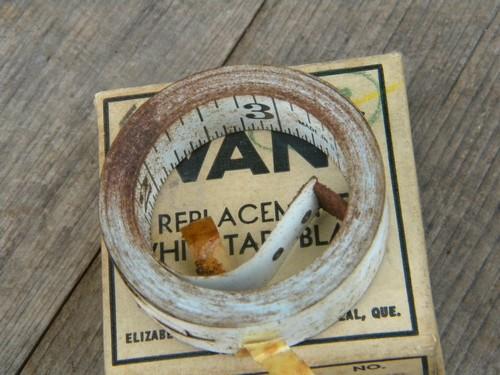 photo of vintage 12 ft Evans measuring tape replacement part w/original box #3