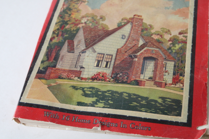 photo of vintage 1925 American Builder magazine, ads & home building designs, architecture, construction  #2