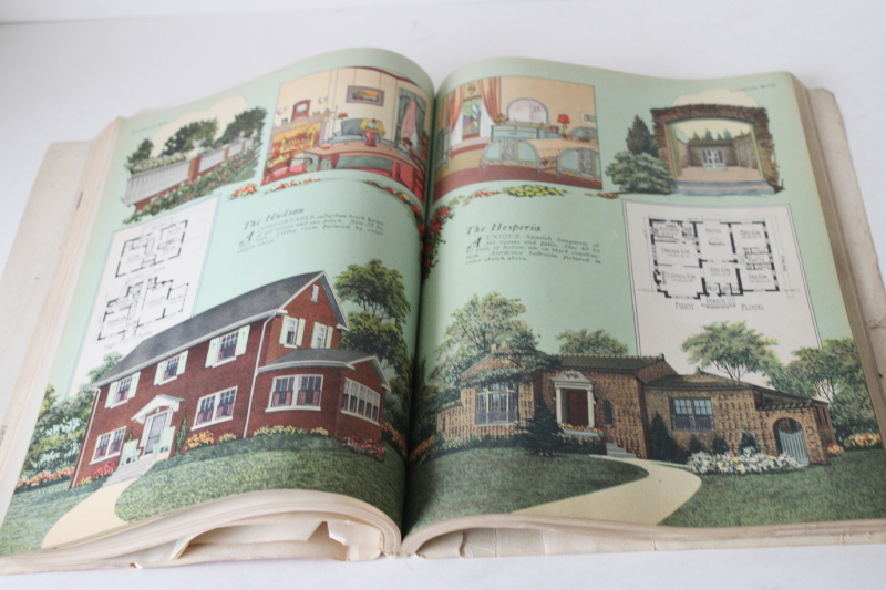 photo of vintage 1925 American Builder magazine, ads & home building designs, architecture, construction  #7