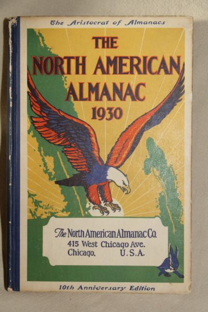 photo of vintage 1930 almanac   calendar, vintage quack medicine advertising graphics  #1