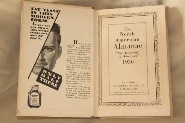 photo of vintage 1930 almanac   calendar, vintage quack medicine advertising graphics  #3