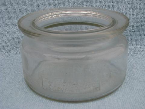 photo of vintage 1930s depression glass kitchen / pantry storage canister jars #3