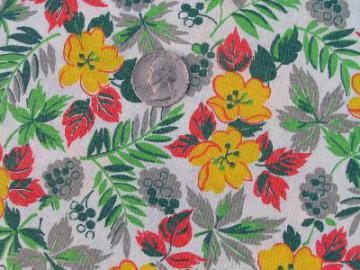 catalog photo of vintage 1940's cotton print fabric