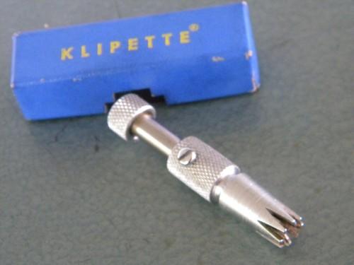 photo of vintage 1940s or 50s Klipette nose hair trimmer/remover w/original box #2