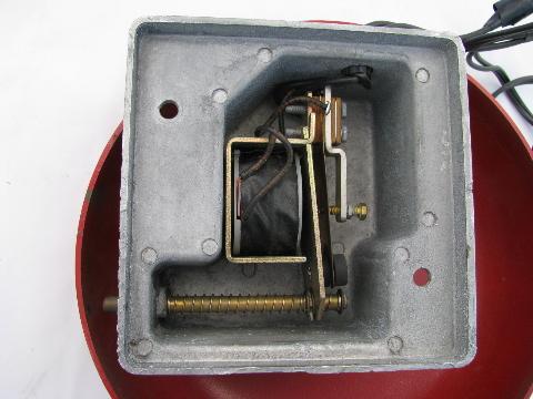 photo of vintage 1950s industrial machine-age fire alarm bell, Alarm Device Mfg, Syosset, NY #4