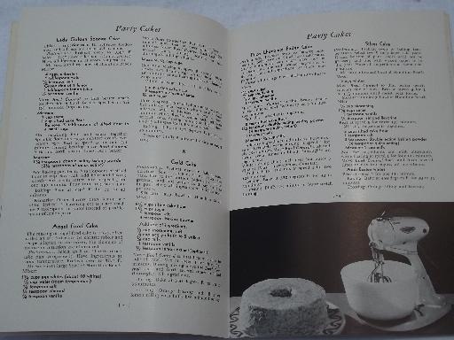 photo of vintage 1951 Hamilton Beach food mixer guide and cookbook, 50s recipes #6