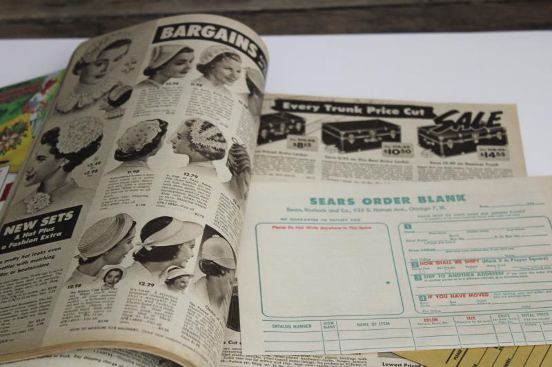 photo of vintage 1954 Sears catalog, big sale book, 50s summer sports, fashion, home goods #10