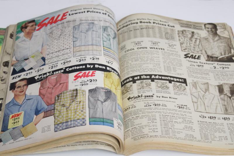 photo of vintage 1954 Sears catalog, big sale book, 50s summer sports, fashion, home goods #13