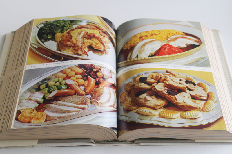 photo of vintage 1960s Modern French Culinary Art, huge cookbook recipes of France  #5