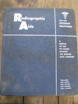 catalog photo of vintage 1960s veterinarian radiology x-ray photos and advertising