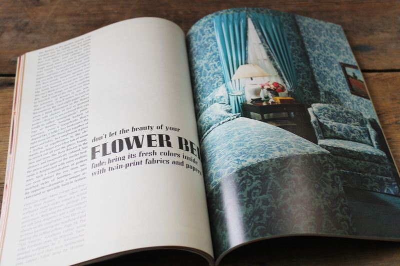 photo of vintage 1968 McCall's home decorating magazine, projects & ideas, Waverly fabrics etc  #5