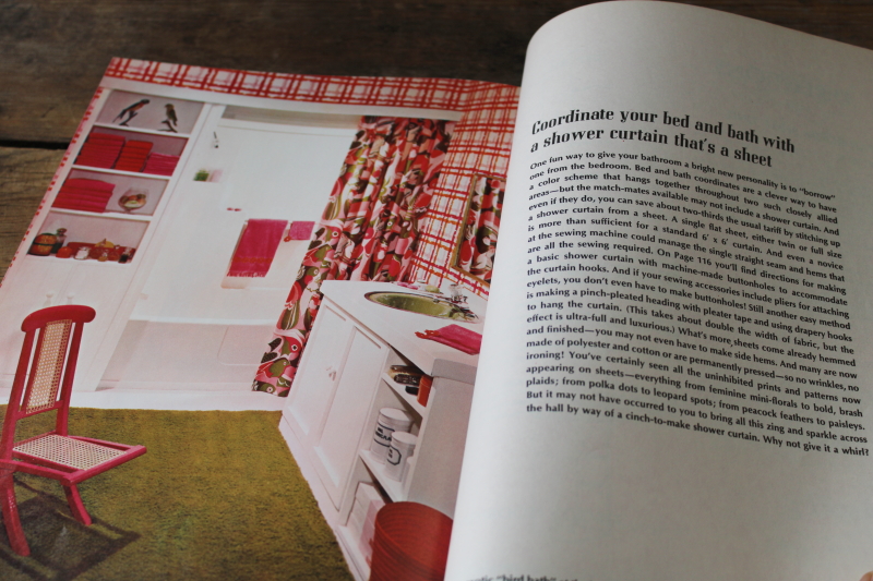 photo of vintage 1968 McCall's home decorating magazine, projects & ideas, Waverly fabrics etc  #8