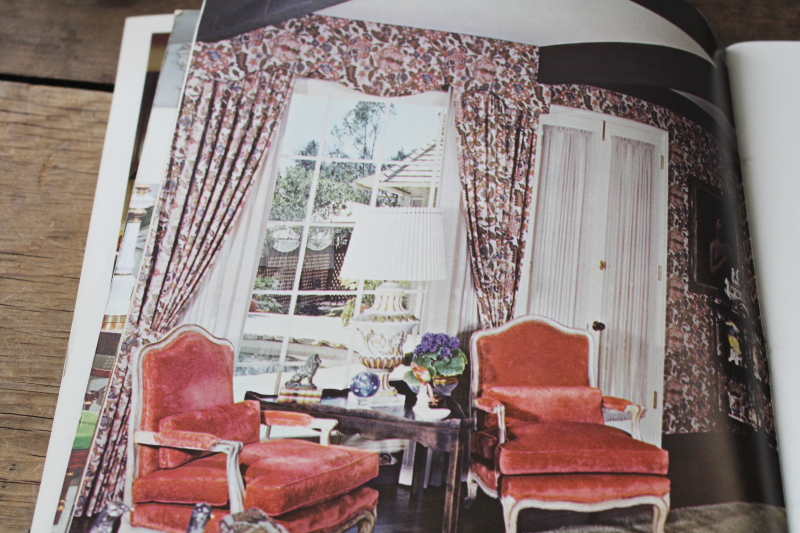 photo of vintage 1970s DIY home decorating booklets, design and sew your own curtains softcover books  #6