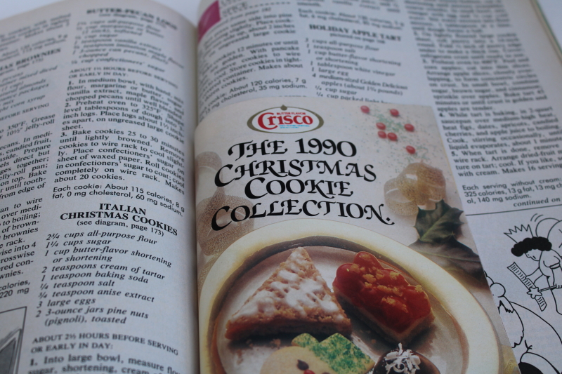 photo of vintage 1990 Christmas December Good Housekeeping magazine, great ads, holiday food & baking recipes  #8
