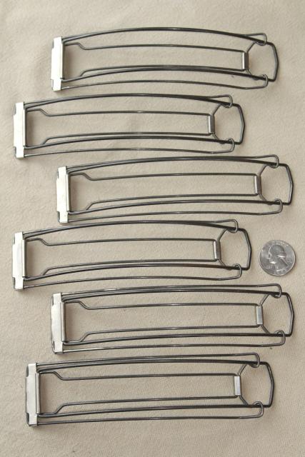 photo of vintage 20s 30s marcel wave metal clips for permanent waved flapper bob bobbed hair curlers #1